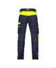 Dassy DASSY Hong Kong Work trousers with stretch Midnight blue/Fluo yellow 