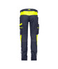 Dassy DASSY Hong Kong Work trousers for women with stretch Midnight blue/Fluo yellow 