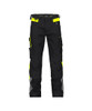 Dassy DASSY Canton Work trousers with stretch and knee pockets Black/Fluo yellow 