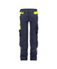 Dassy DASSY Canton Women Work trousers with knee pockets Midnight blue/Fluo yellow 
