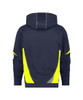 Dassy DASSY Santos Hooded Sweatshirt Midnight blue/Fluo yellow 