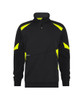 Dassy DASSY Aratu Sweatshirt Black/Fluo yellow Size XS 