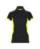 Dassy DASSY Veracruz Women Polo shirt Black/Fluo yellow 