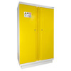 Ecosafe ECOSAFE Fire-proof safety cabinet 60 minutes tall 2 yellow doors equipped 