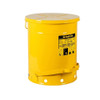  Justrite Yellow Foot Operated Oily Waste Can 