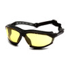  Pyramex Safety Isotope Black Frame Amber H2MAX Lens 