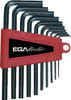  EGA Master Set Of 10 Hexagonal Key Wrenches (1/16"-3/8") 