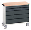  Bott Verso Mobile Cabinet with 5 Drawers 1050x600x980mm 