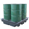 TSL Approved Recycled Bund Pallet suitable for 4 x 205ltr drums low profile 230ltr bund 