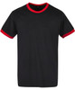 Build Your Brand Basic BB022 Ringer T-Shirt Unisex 