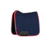  Saddle Pad Square Navy & Cranberry 
