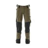  Mascot® Advanced Trousers with Kevlar Kneepad Pockets , Moss Green (AS) 
