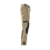  Mascot® Advanced Trousers with Kevlar Kneepad Pockets , Light Khaki (AS) 