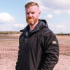 JCB Workwear Trade Hooded Softshell Jacket Black (AS) 