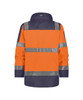  DASSY ATLANTIS High Visibility Orange/Navy Waterproof Parka Jacket (AS) 