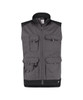  DASSY Faro 350077 Two-Tone Sleeveless Work Jacket Grey/Black (AS) 