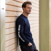  JCB Workwear Banner Long Sleeve T-Shirt, Navy 