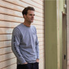  JCB Workwear Banner Long Sleeve T-Shirt, Grey 