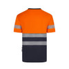  Velilla Short Sleeve Hi-Vis T-Shirt, Navy/Orange 