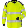  Fristads Flamestat High Vis Long Sleeve T-Shirt Class 3, Yellow/Navy 