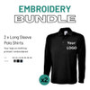 Personalised Embroidered Workwear Bundle with Beanie, Unisex, Custom Logo, Name or Photo, Multiple Colours 