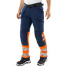  Fristads High Vis Green Craftsman Stretch Trousers Class 1 2643 GSTP 