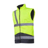  Sioen Skollfield Hi-Vis Rain Jacket with Detachable Bodywarmer, Hi-Vis Yellow/Navy 