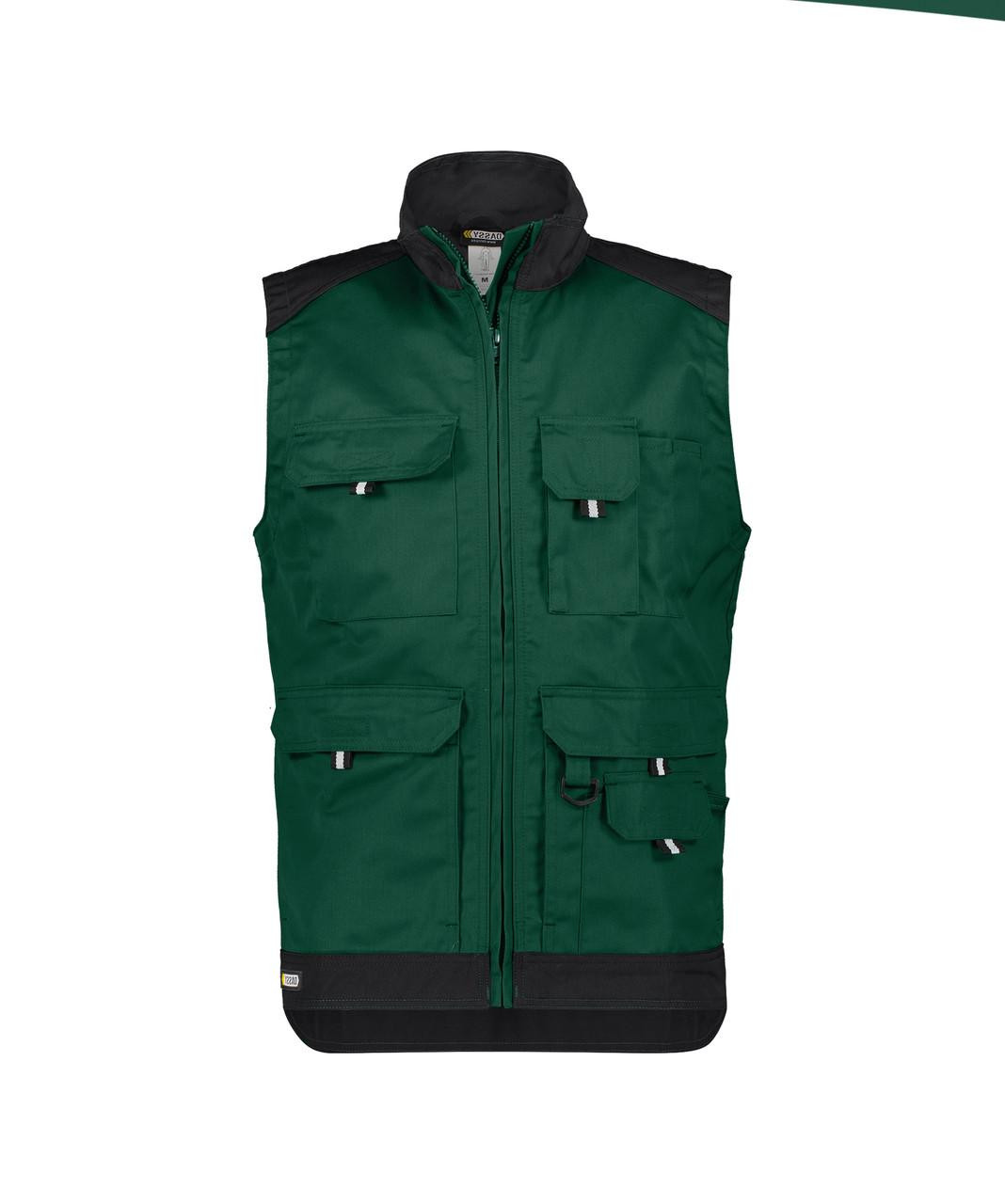 DASSY Faro 350077 Two-Tone Sleeveless Work Jacket Green/Black
