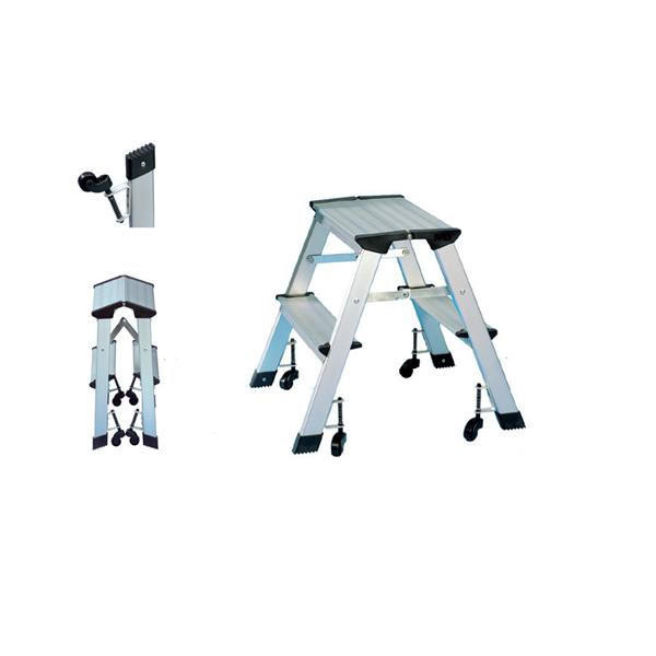 WEDO 2151: Stepladder Made Of Aluminium, Mobile, Max. 150 Kg At