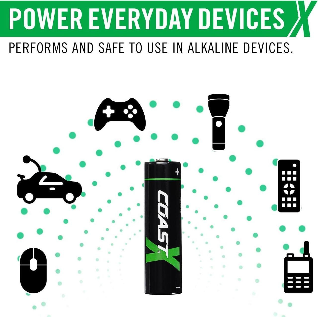 Coast 4 x AA Poly-Nylon/Stainless Steel Core LED Torch (620 Lumens