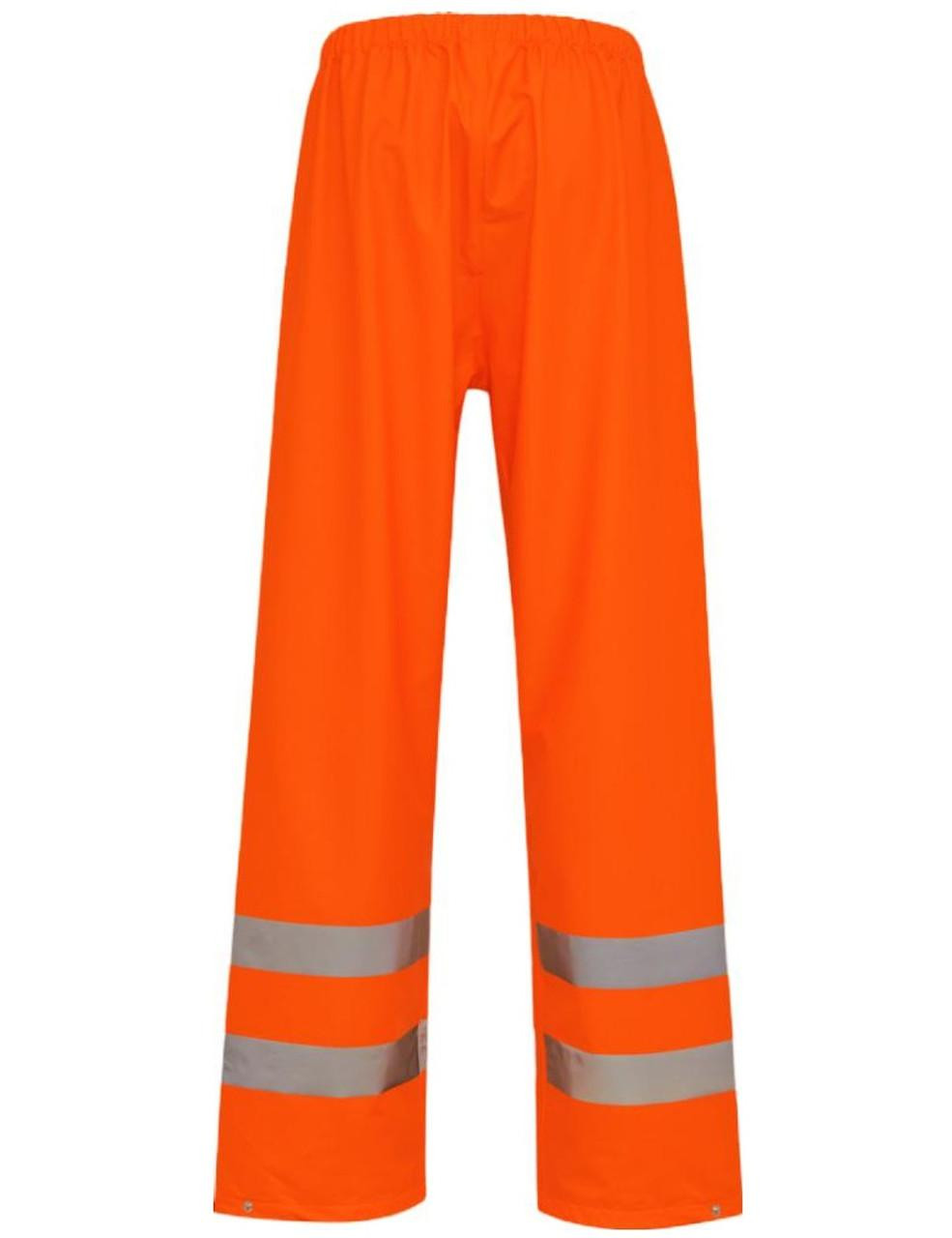 ELKA Dry Zone Visible Rain Trousers Hi-Vis with reflective stripes