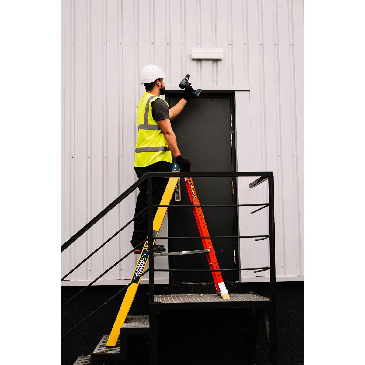 Werner AdjustaStep PRO® Fibreglass Stepladder 6 Tread