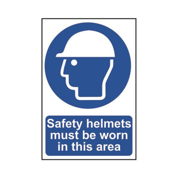 TSL Approved Safety Signs: Personal Protection Safety Helmets Must Be Worn 