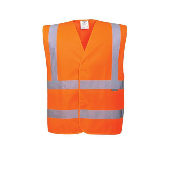  Portwest Hi-Vis Two Band & Brace Vest Orange 