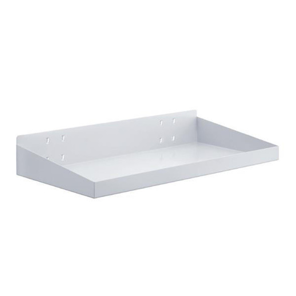  RasterPlan Steel Shelf With Raised Edge Light Grey 