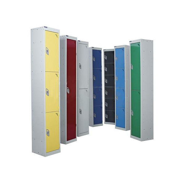 TSL Approved Standard Steel Lockers with Red Doors 