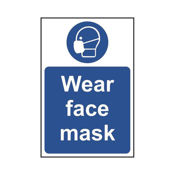 TSL Approved Safety Signs: Personal Protection Wear Face Mask 