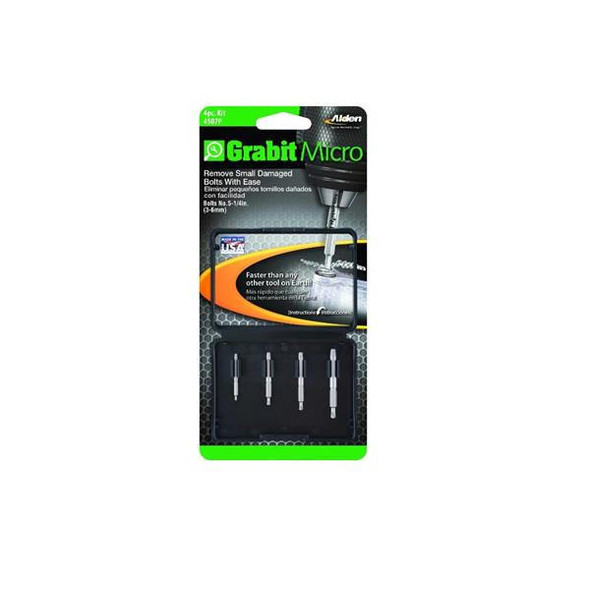Alden Grabit Pro #4 Damaged Bolt & Screw Extractor – 1 Piece, For 16-24 Sizes, Made In USA