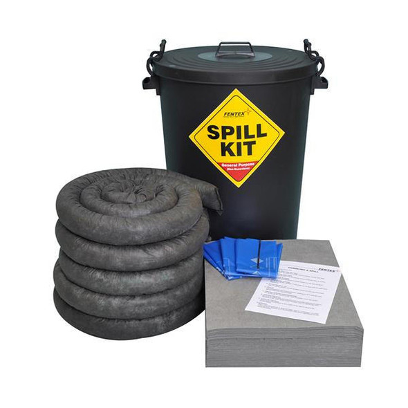 TSL Approved Spill Kit Black ECO Drum 100L 