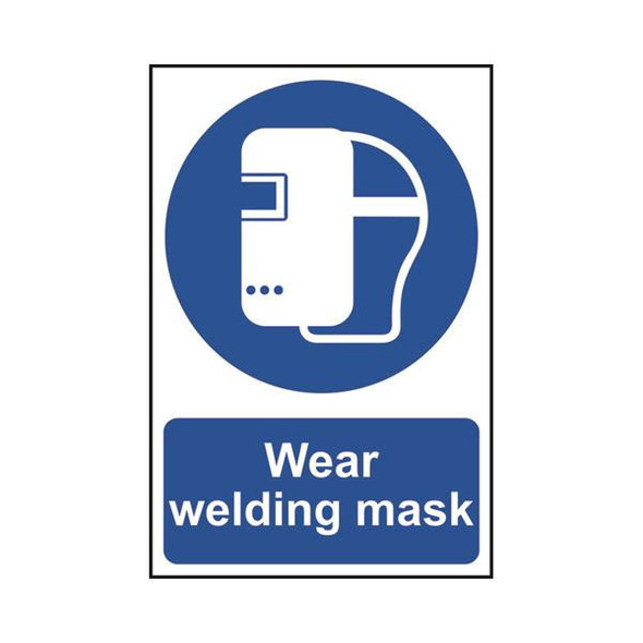 TSL Approved Safety Signs: Personal Protection Wear Welding Mask 