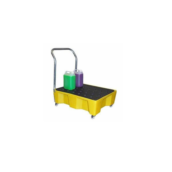 TSL Approved General Purpose Spill Tray w/ Grid Castors & Handle 