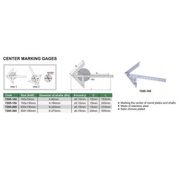  Insize Center Marking Gage 