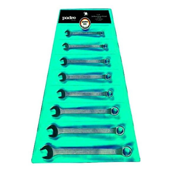 Padre Combination Wrench Set Offset Metric 7pc. 8-19mm in Wallet 