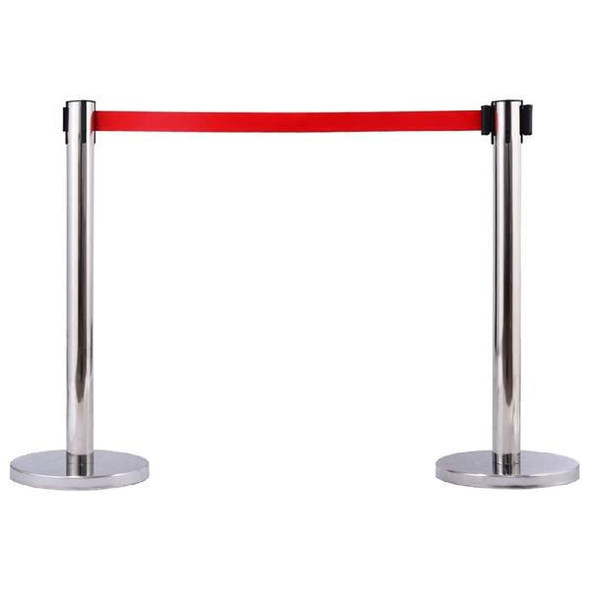 TSL Approved Stanchion with Chrome Post, 5 meter Tape 