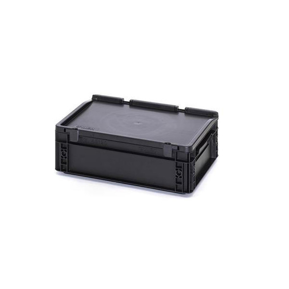  Auer Packaging ESD Euro Containers with Hinged Lid 