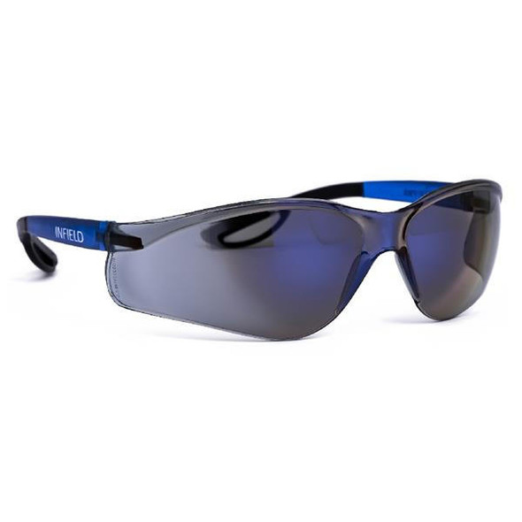 Infield Safety Infield Raptor Safety Glasses Blue Frame Blue Lens 