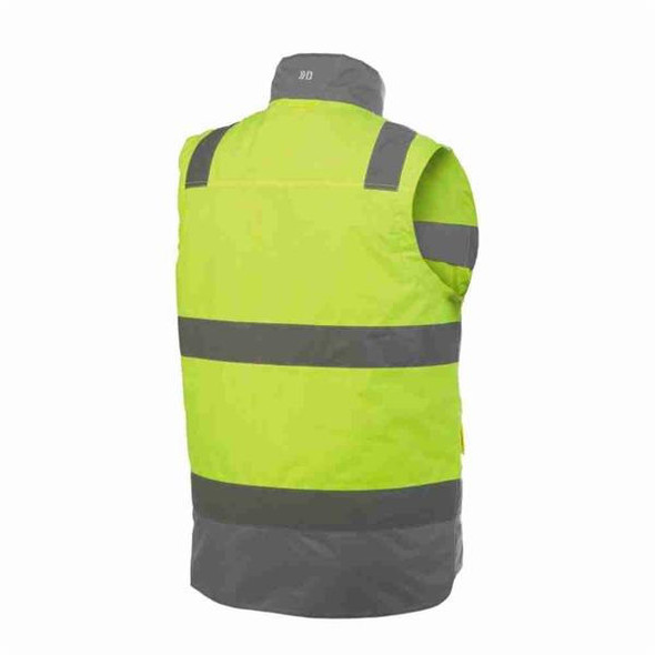  Dassy BILBAO High Visibility Yellow/Navy Body Warmer 