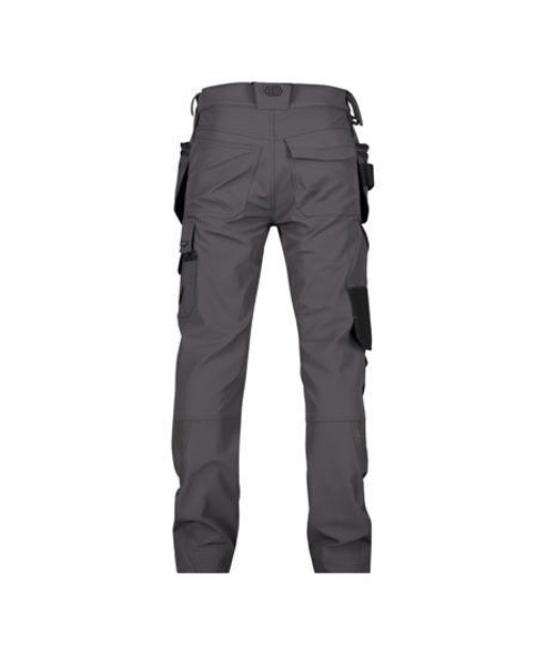 Dassy DASSY Matrix (201070) Work trousers with stretch multi-pockets and knee pockets Grey/Black 