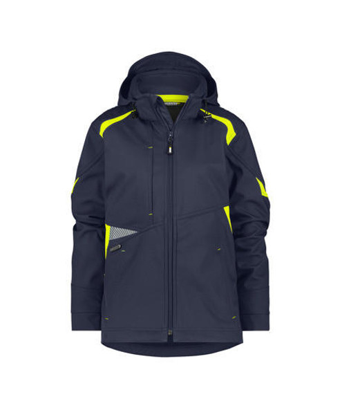 Dassy DASSY Kalama Women Softshell jacket Midnight blue/Fluo yellow 