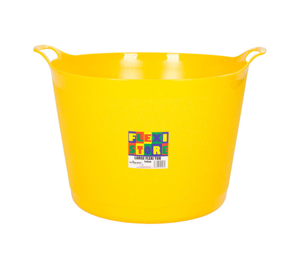 WHAM Wham Flexi-Store 40L Graduated Round Tub Yellow 